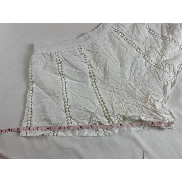 Tobi Womens Lace Crochet Shorts BBH16051J Back Zip Lightweight White Size Small - Picture 5 of 8